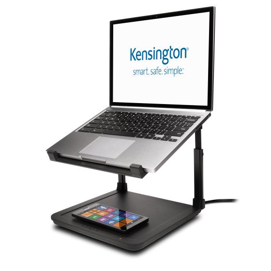 SmartFit Laptop Riser w/Wireless Charging (Qi Enabled) - Unwired Solutions Inc