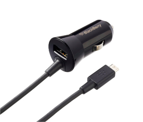 Premium CarCharger MicroUSB 1.8A Black - Unwired Solutions Inc