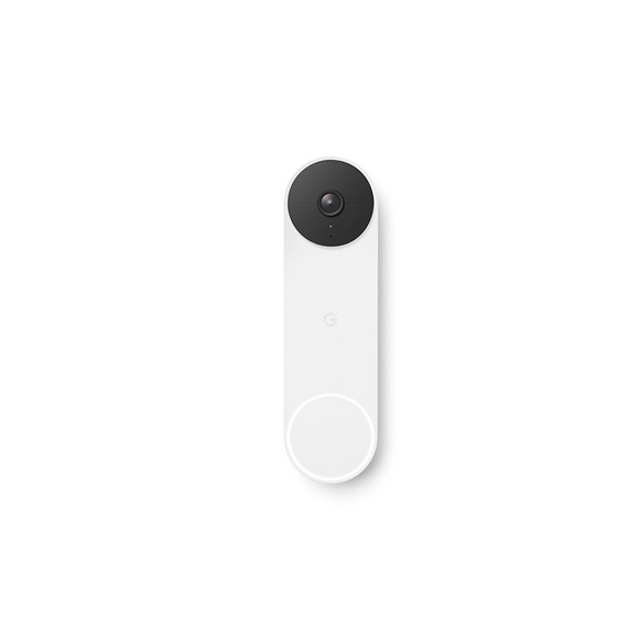 Google - Nest Wire-Free Video Doorbell (Battery) White
