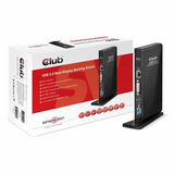 Club3D Docking Station Black - USB 3.1 Gen 1 Dual Display 1200p