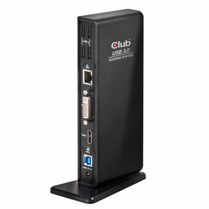 Club3D Docking Station Black - USB 3.1 Gen 1 Dual Display 1200p