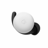 Google - Pixel Buds Headphones with Wireless Charging Case Clear White