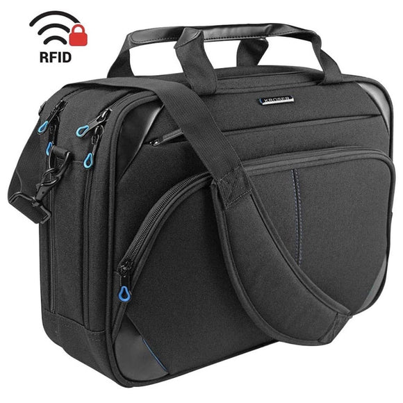 KROSER Laptop Bag 15.6 Inch Briefcase Messenger Bag - Water Repellent Computer Case Shoulder Bag - Unwired Solutions Inc