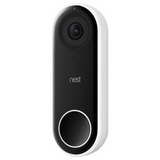 Google - Nest Hello Video Doorbell Black