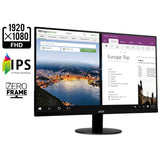 Acer 21.5" Full HD IPS Ultra-Thin Zero Frame Monitor | SB220Q - Unwired Solutions Inc