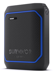 Survivor Portable powebank 10050mAh Black/Blue - Unwired
