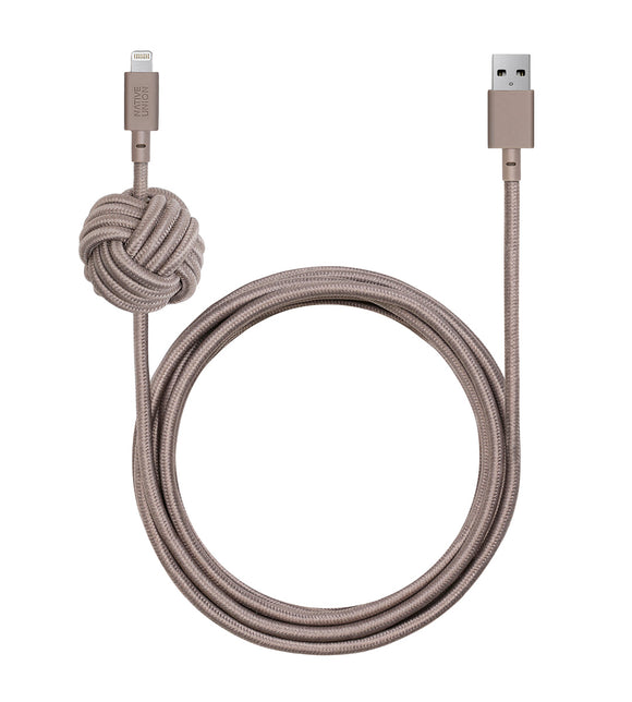 Charge/Sync Night Cable Lightning Taupe - Unwired Solutions Inc