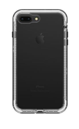 Next iPhone 8 Plus/7 Plus Black Crystal (Clear/Blk) - Unwired Solutions Inc