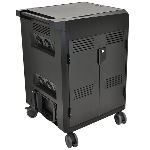 Tablet Charging Cart (AC) Black - Unwired Solutions Inc