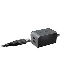 Dual Wall Charger 4.8 A No Cable - Unwired Solutions Inc