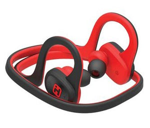 Water Resistant Sport Earphones Black/Red - Unwired
