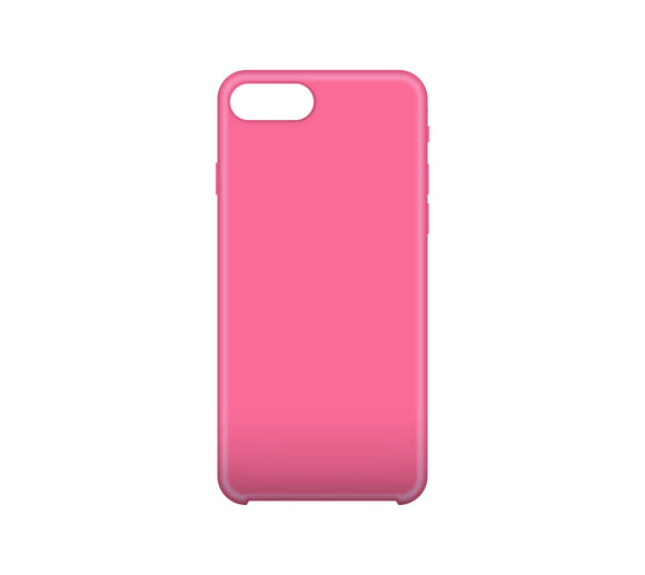 Solid Gel Skin iPhone 8 Plus/7 Plus Pink - Unwired Solutions Inc