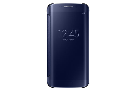 Clear View Cover GS6 Edge Black/Blue - Unwired Solutions Inc