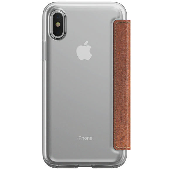 Folio Clear iPhone X Brown - Unwired Solutions Inc
