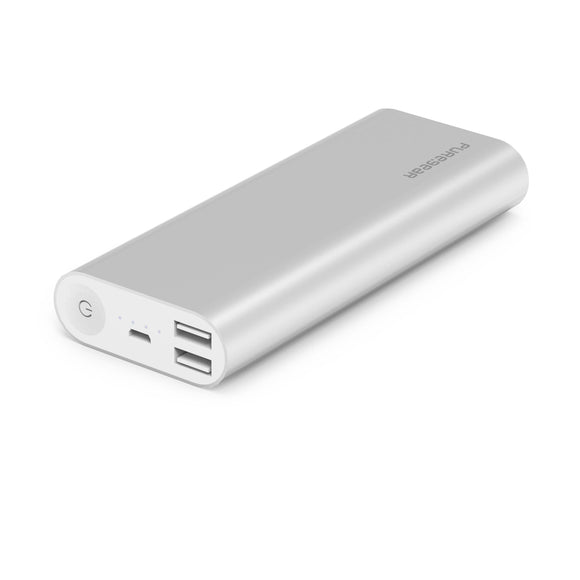 Purejuice Portable powerbank 16000 mAh Silver - Unwired