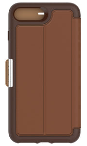 Strada Folio iPhone 7 Plus Burnt Saddle (Brown/Tan) - Unwired Solutions Inc