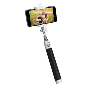 Universal Bluetooth Selfie Stick Black/White - Unwired