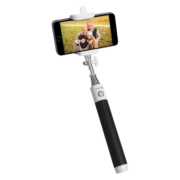 Universal Bluetooth Selfie Stick Black/White - Unwired