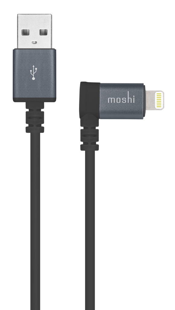 Charge/Sync 90-degree Lightning to USB 5ft Black - Unwired Solutions Inc