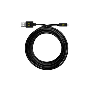Charge/Sync cable Micro USB 9ft Universal Black - Unwired Solutions Inc