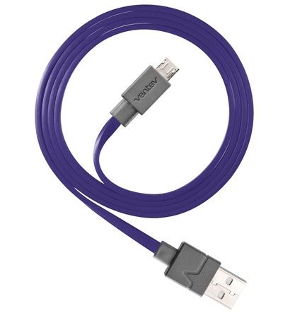 Charge/Sync Cable Micro USB 3.3ft Purple - Unwired Solutions Inc