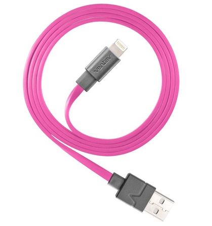 Charge/Sync Cable Lightning 3.3ft Pink - Unwired Solutions Inc
