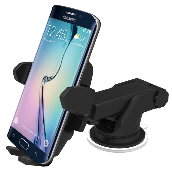Easy One Touch Wireless Qi Car Mount Charger Blk - Unwired Solutions Inc