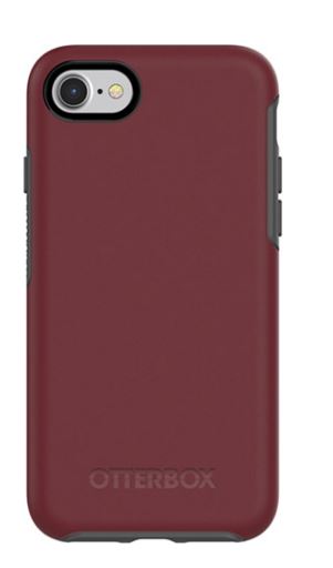 Symmetry iPhone 8/7 Fin Port (Burgundy/Gray) - Unwired Solutions Inc