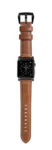 Leather Strap (Traditional) Apple Watch 42mm Black - Unwired Solutions Inc