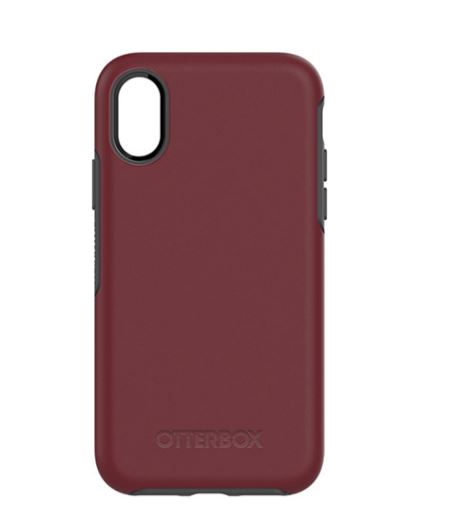 Symmetry iPhone X Fine Port (Burgundy/Gray) - Unwired Solutions Inc