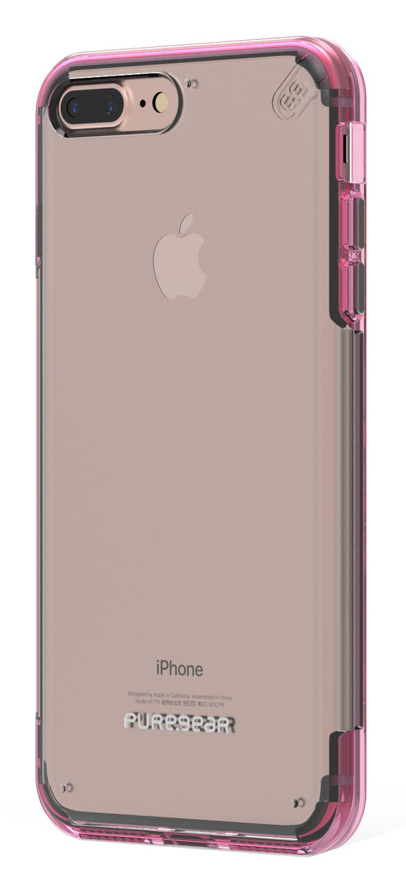 Slim Shell Pro iPhone 8 Plus/7 Plus Clear/Pink - Unwired Solutions Inc