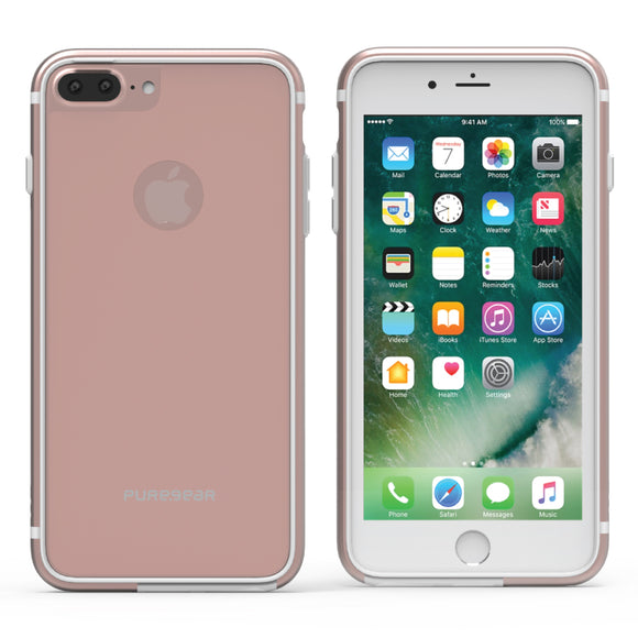 GlassBak 360 iPhone 8+/7+/6S+/6+ Rose - Unwired Solutions Inc