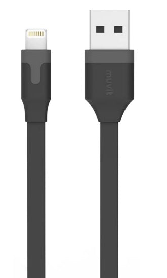Charge/Sync Cable Lightning 3ft Black - Unwired Solutions Inc