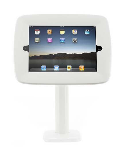 Kiosk Desktop Mount iPad 1/2/3 White - Unwired Solutions Inc