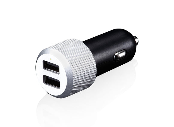 Highway Aluminum 2-Port/2.4A Chic Car Charger - Unwired Solutions Inc