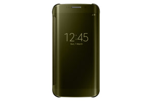 Clear View Cover GS6 Edge Gold - Unwired Solutions Inc