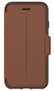 Strada Folio iPhone 7 Burnt Saddle (Brown/Tan) - Unwired Solutions Inc