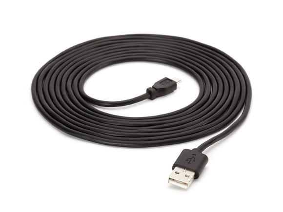 Charge/Sync cable USB to Micro USB 10ft Black - Unwired Solutions Inc
