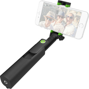 MiGo Mini Selfie Stick with Remote Shutter Black - Unwired