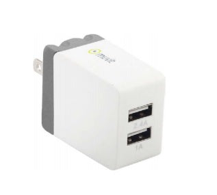 Wall Charger Dual USB 2.4A White - Unwired Solutions Inc