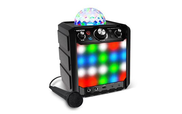 Party Rocker Effects (Black) Bluetooth® Speaker with Light Show and Microphone - Unwired Solutions Inc