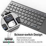 Wireless Keyboard with Number Touchpad Mouse Thin Numeric Keypad for Android Windows Desktop Laptop PC TV Box