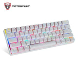 RGB LED Wired/Wireless Bluetooth Mechanical Keyboards for Android, Mac, PC & iOS