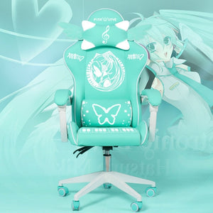 Chic Lovely Gaming Girls Computer Lift and Swivel Chair with Armrest for Home Office
