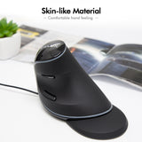 Ergonomic Vertical Gaming Mouse w/ 6 Buttons 4000 DPI RGB Wireless Right Hand Mouse Windows/MAC